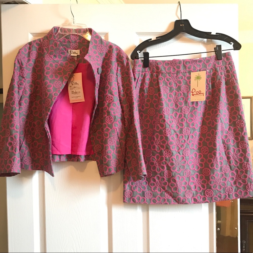 VINTAGE Lilly Pulitzer Suit sz 6 jacket & 4 skirt